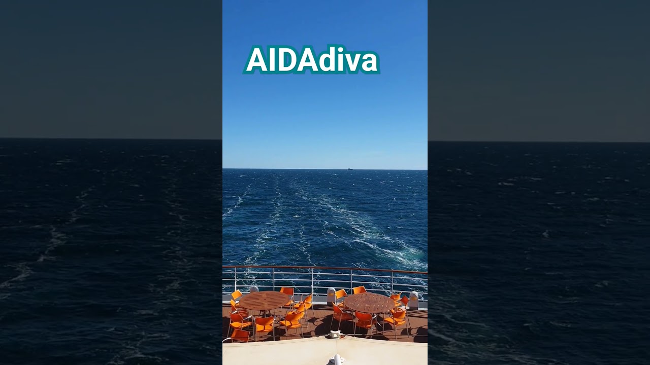 AIDAdiva Heckwelle Kreuzfahrt #Shorts #trending #viral #viralvideo #video #travel