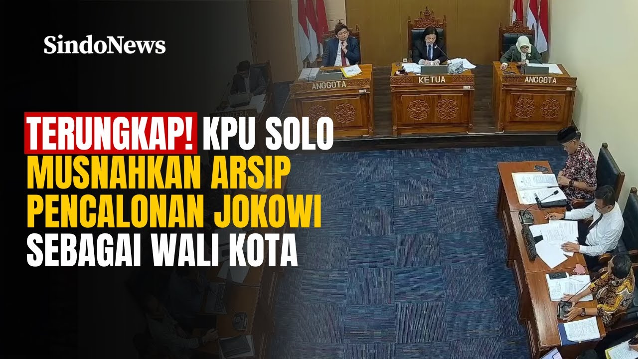 Terungkap! KPU Solo Musnahkan Arsip Pencalonan Jokowi sebagai Wali Kota