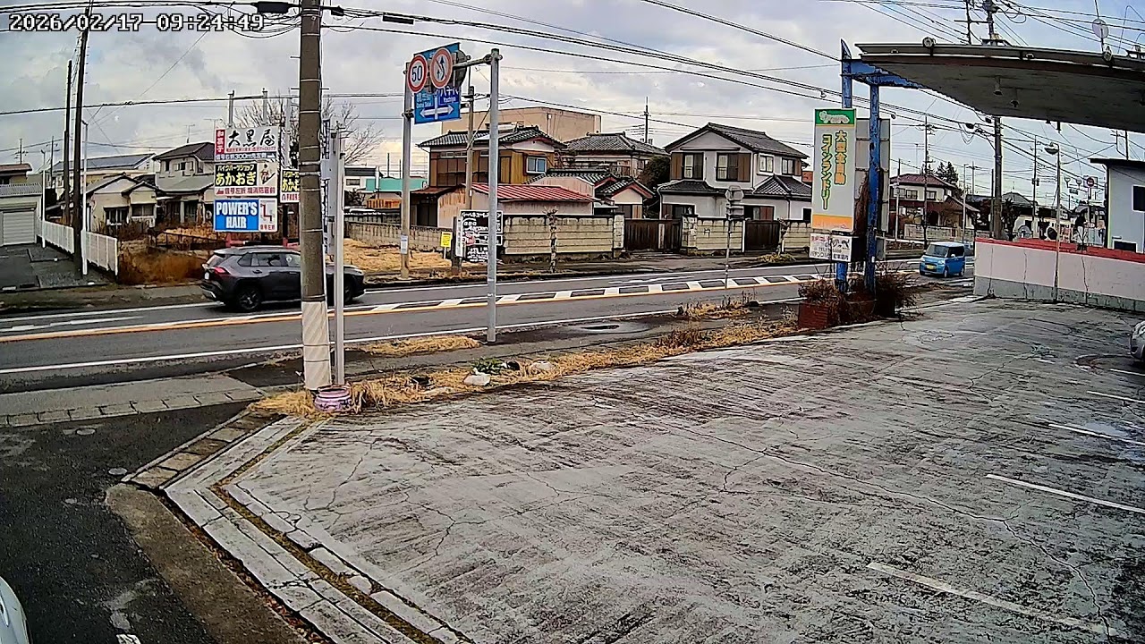 茨城県猿島郡道路沿いライブカメラ Ibaraki Sashimagun Live camera.world.cam