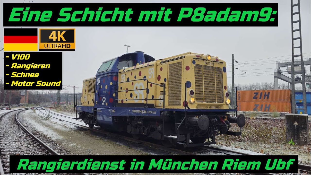 Eine Schicht mit P8adam9: Rangierdienst in München Riem Ubf