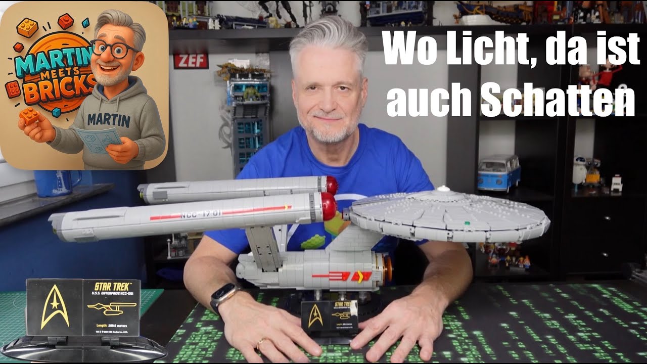 Licht und Schatten bei Blue Brixx 104183 die USS Enterprise NCC 1701