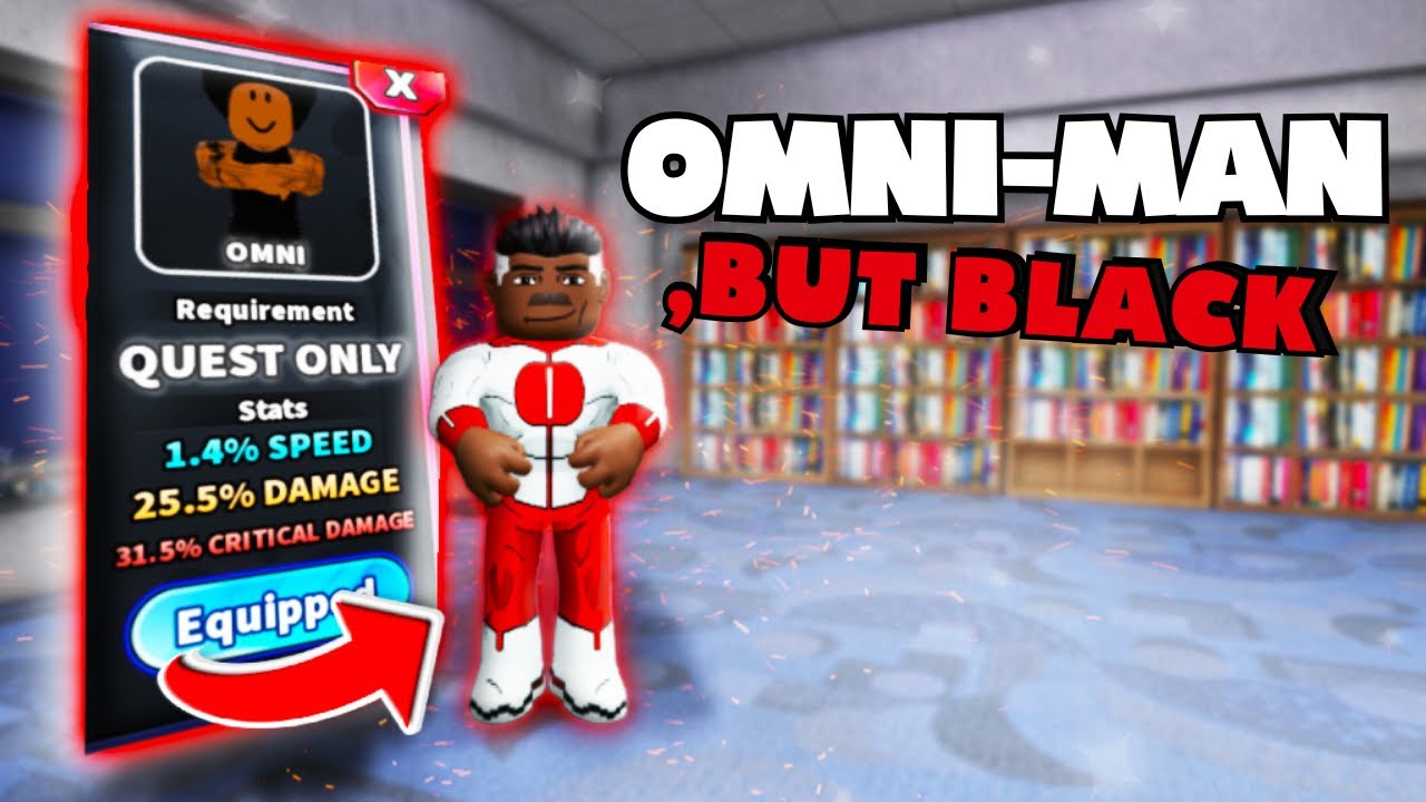 Если бы OMNI MAN был ЧЕРНЫМ... НОВЫЙ стиль в Roblox Драка в школе!