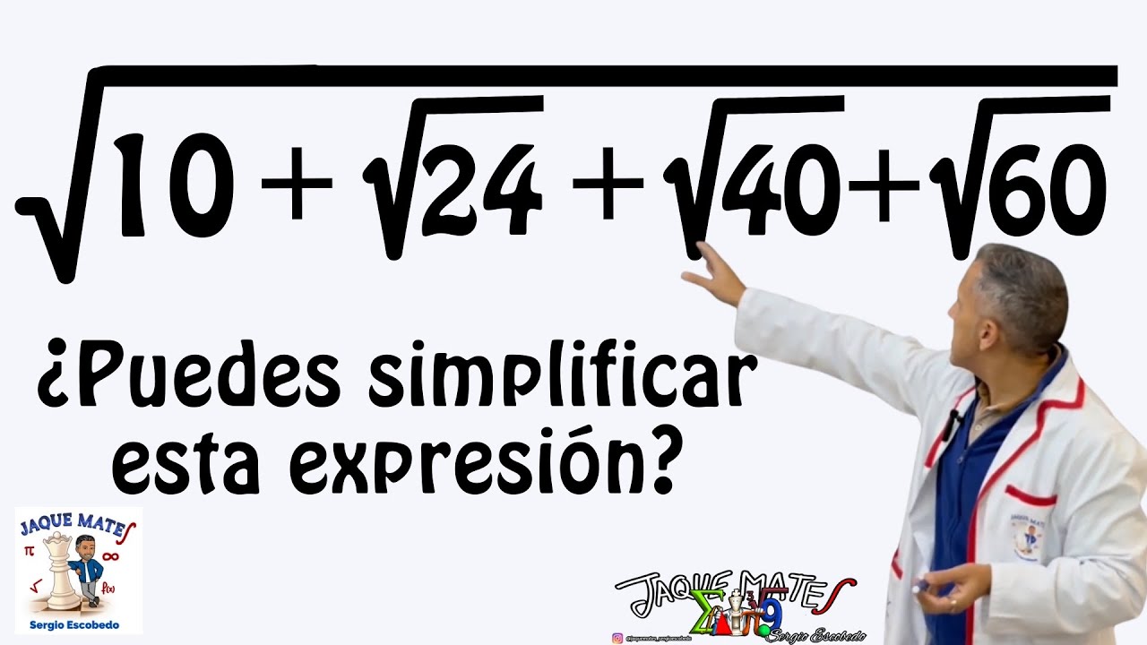 ¿Sabes SIMPLIFICAR esta expresión con radicales? Desafío MATEMÁTICO