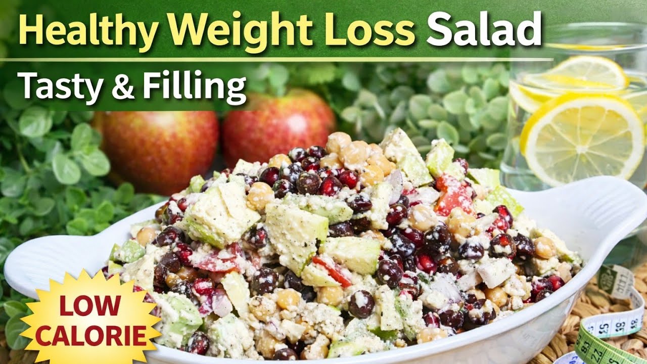 Healthy Weight Loss Salad 🥗 | Low Calorie, Tasty & Filling | Easy Diet Recipe By Sykitchen 