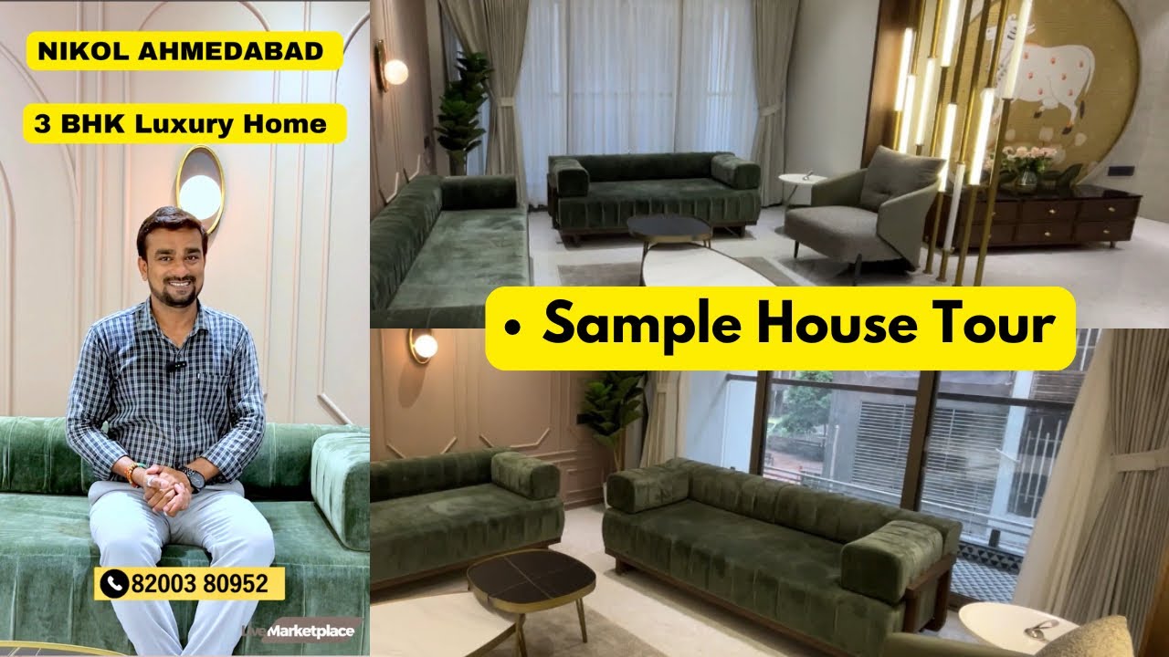 Sample House Tour || Saffron Valley || Nikol || live Marketplace || Ahmedabad