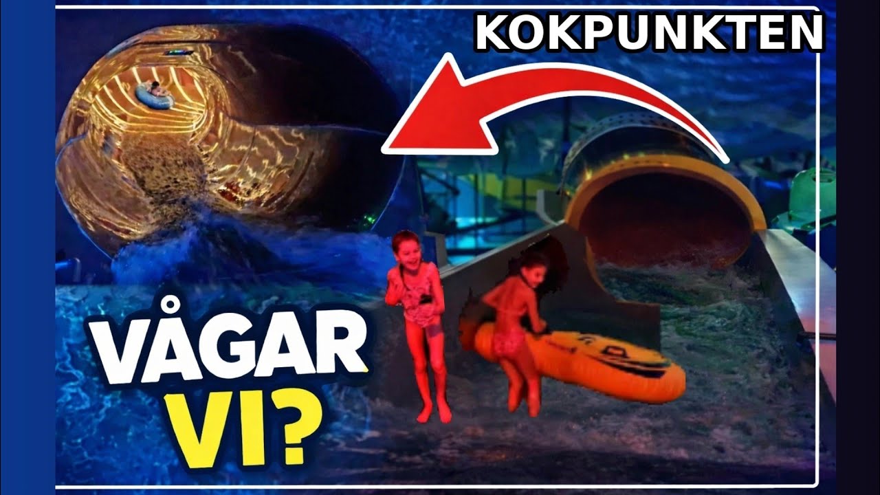 8 våningar av💦 ACTIONBAD..Bästa rutschbanorna på Kokpunkten 💦