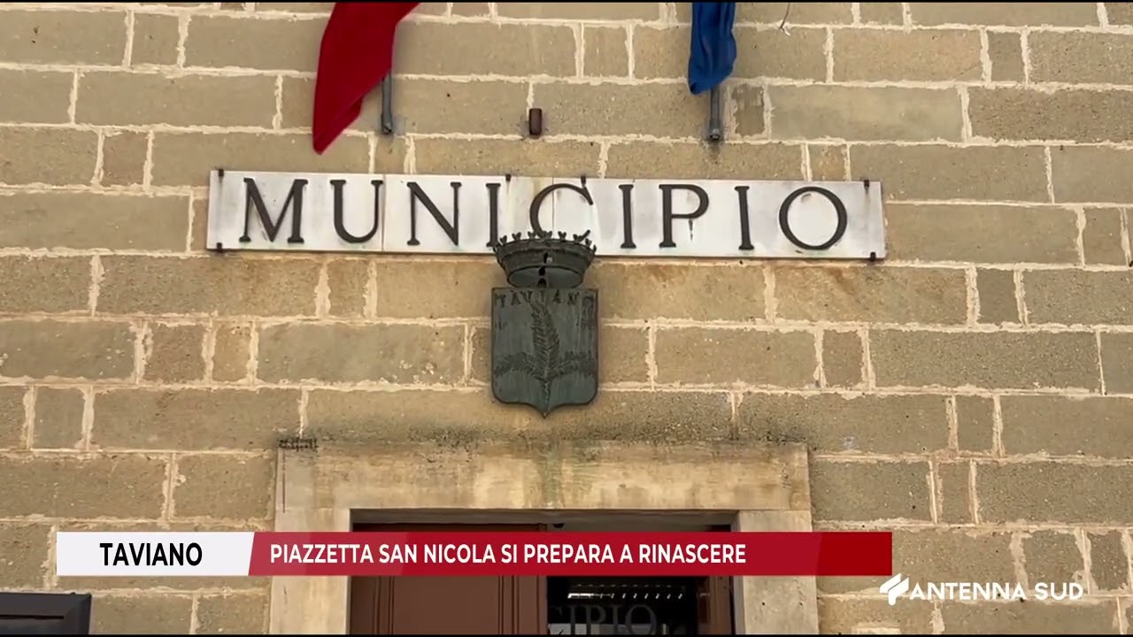 19 FEBBRAIO 2026   TAVIANO   PIAZZETTA SAN NICOLA SI PREPARA A RINASCERE