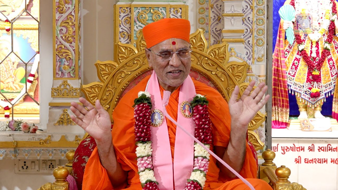 Acharya Shree Jitendriyapriyadasji Swamishree Maharaj's Ashirwad 8 March 2025 Sarthana-Surat