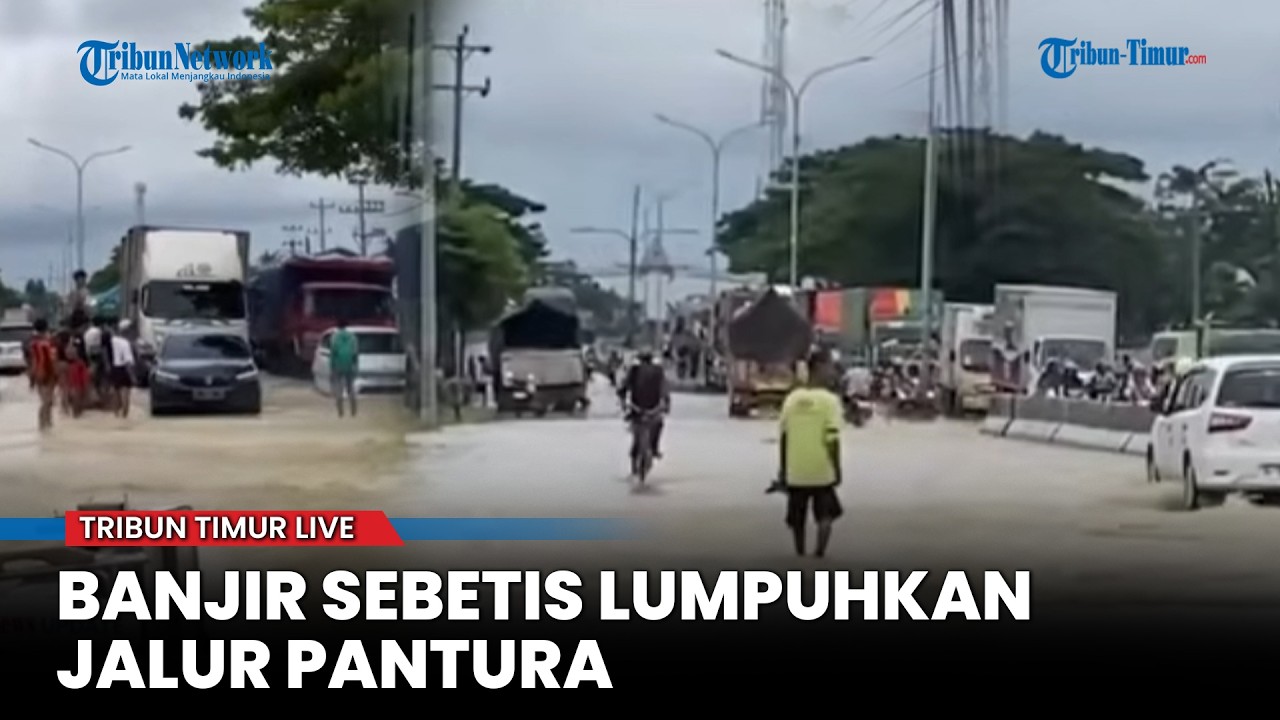 🔴  Jalan Pantura Tegal Pemalang Terendam Banjir, Macet Panjang Lima Kilometer
