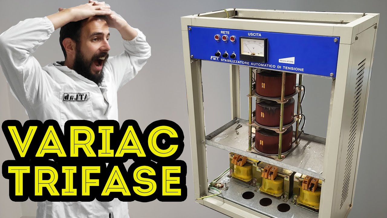 SVUOTACANTINE DA PAURA⚡️VARIAC TRIFASE GIGANTE 22 kVA😨Un Vecchio Stabilizzatore, Ma Cosa Farne?