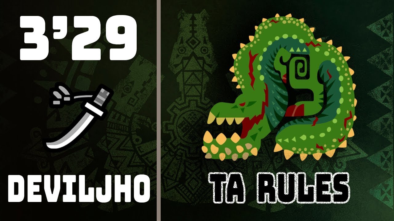 MHW | TA Rules (Wiki) - Deviljho (Long Sword) 3'29