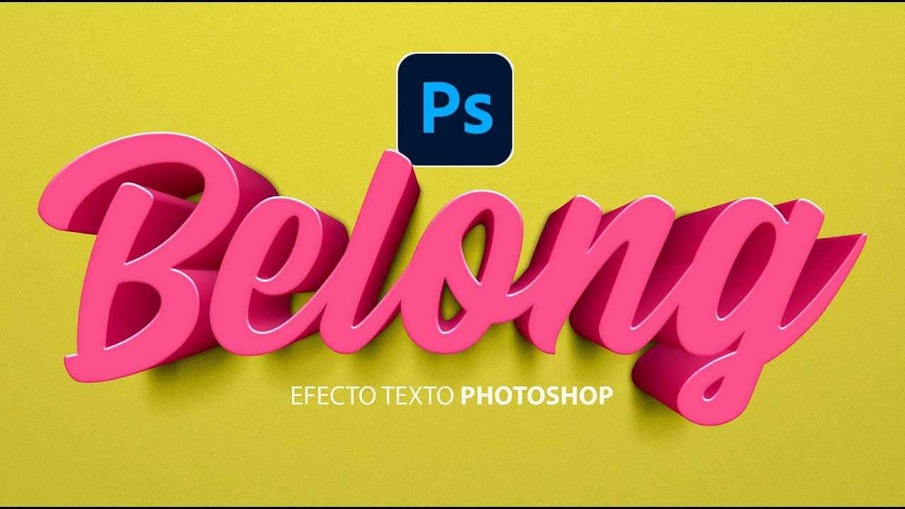 Letras 3D en photoshop