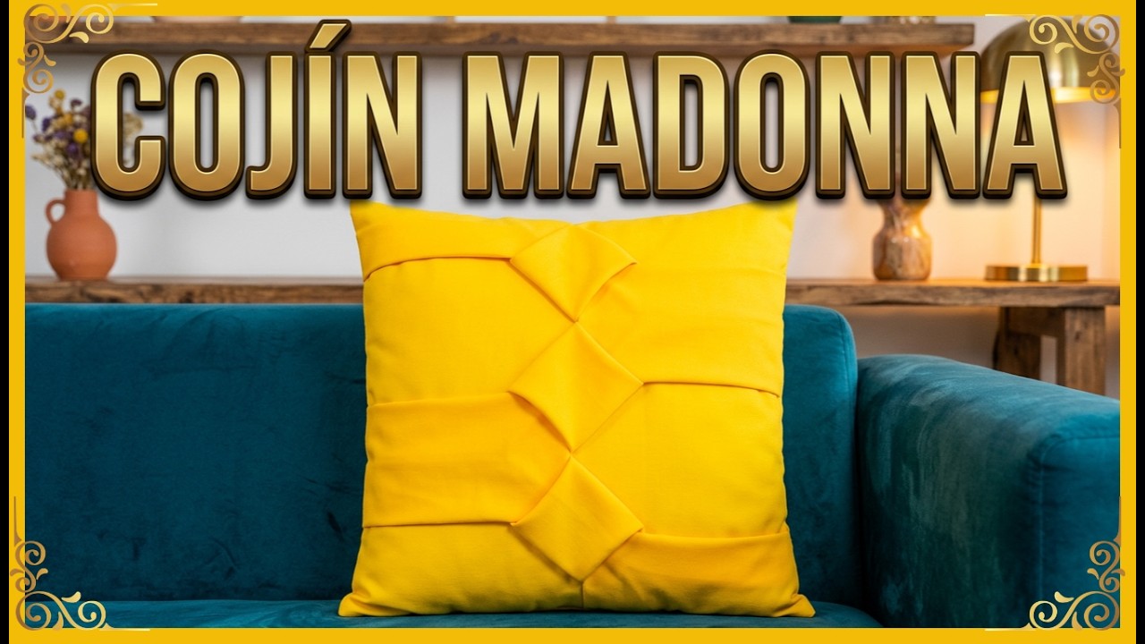 🌞Cojín Drapeado Madonna🌞 ALMOFADA CAPITONE- SMOCKING CUSHION- CAPITONE-FABRIC MANIPULATION