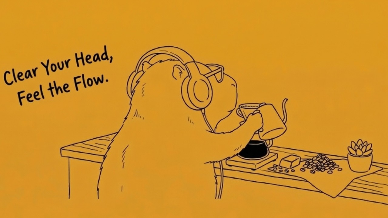 Clear Your Head, Feel the Flow | Chill Capybara Coffee Shop Vibes (GROOVE · JAZZHOP · CHILLHOP)