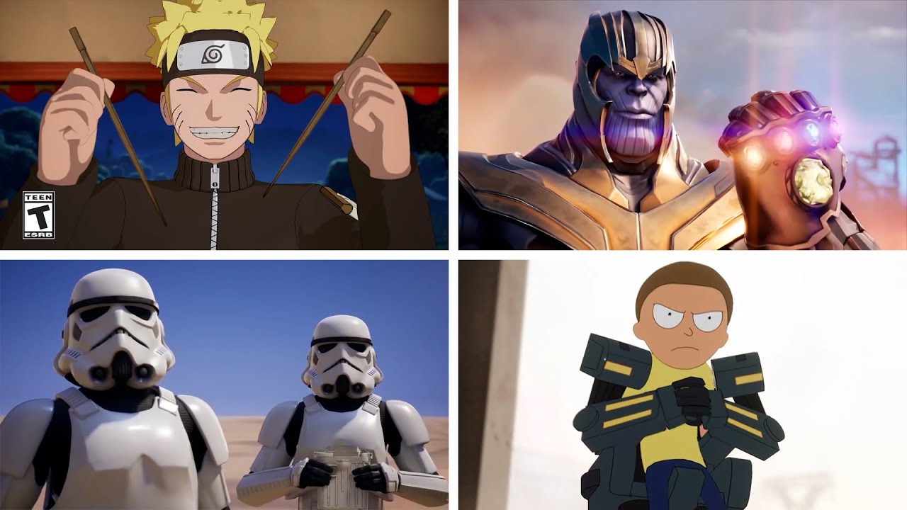 ALL FORTNITE CROSSOVER TRAILERS (2017-2022)