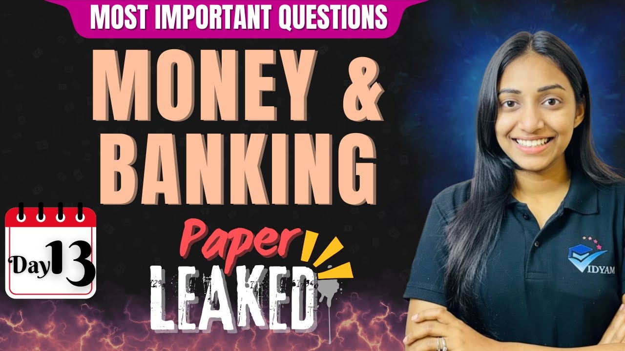 MONEY & BANKING I MOST IMPORTANT QUESTIONS OF MACRO I CH-5&6 CLASS 12 ECONOMICS