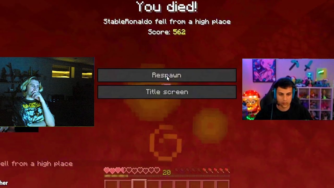 xQc Tries to teach StableRonaldo how to Speedrun MC...