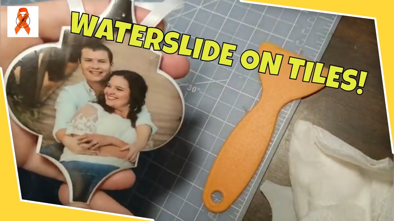 How to Use Waterslide Paper for Christmas Tile Ornaments
