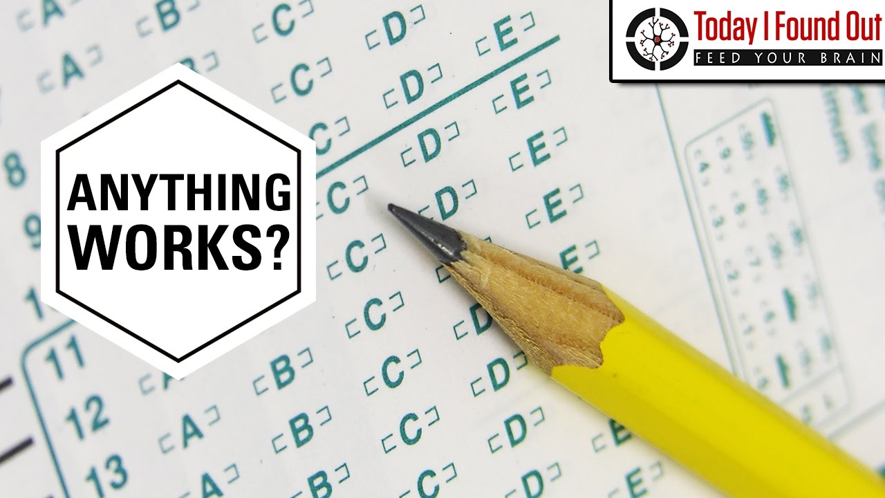 Why You Used to Have to Use Number 2 Pencils on Scantrons (and Why Pencil 