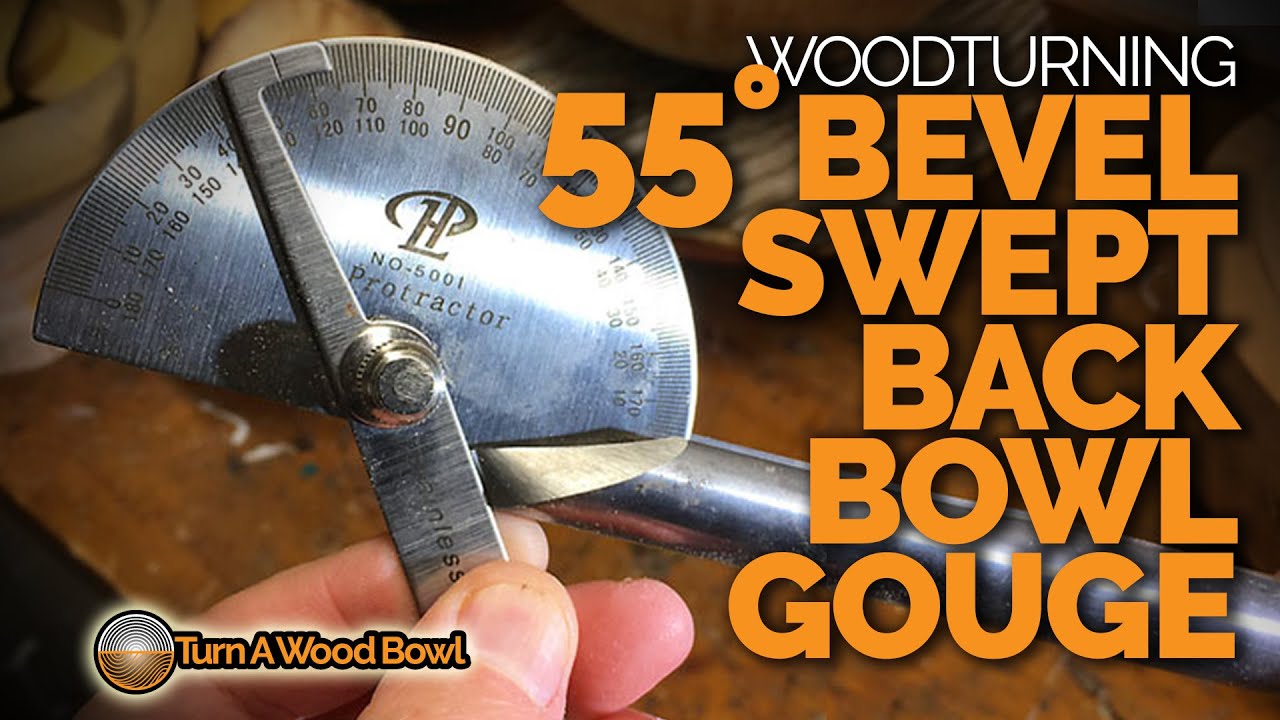 Bowl Gouge - Woodturning - 55° Bevel Swept Back Bowl Gouge Video