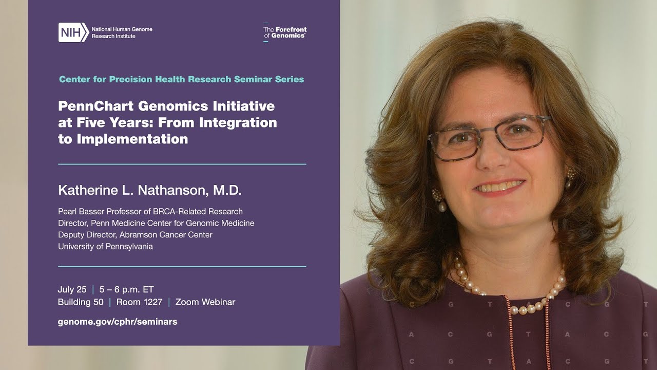 CPHR Seminar Series - Katherine Nathanson