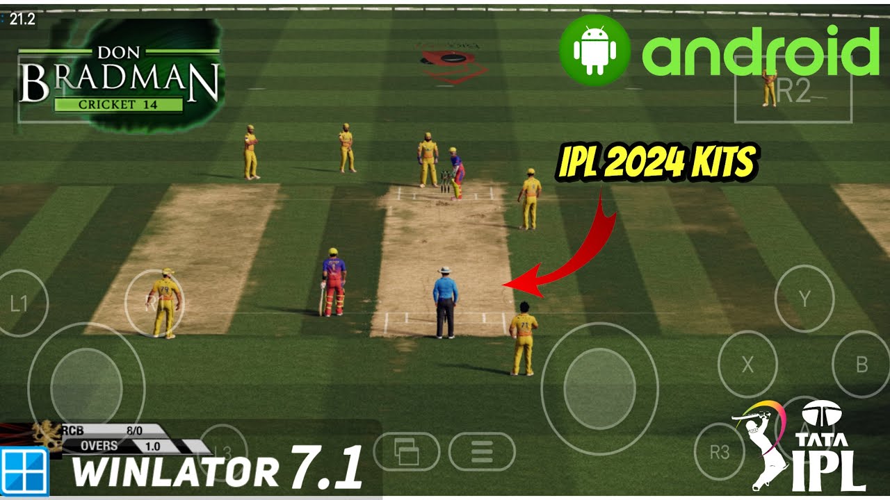 HOW TO PLAY DON BRADMAN CRICKET 14 ON ANDROID WITH WINLATOR 7.1 EMULATOR |