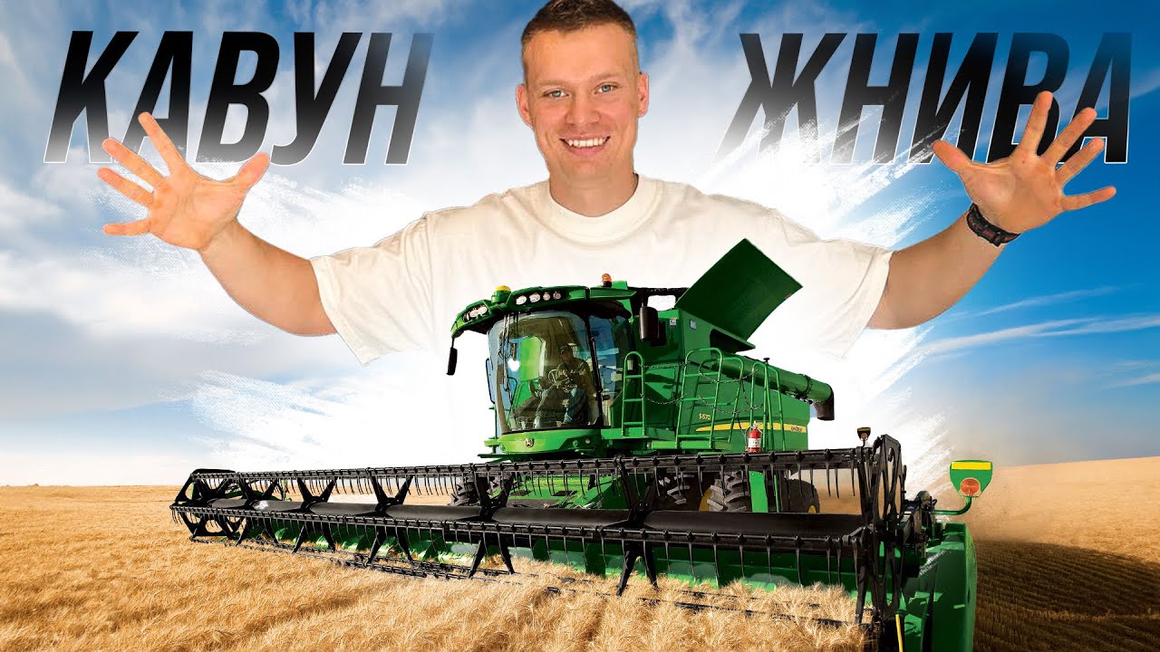 Як заробити 5000$ з гектара на продажі кавунів?Як проходять жнива пшениці.Пшениця без білка,фураж