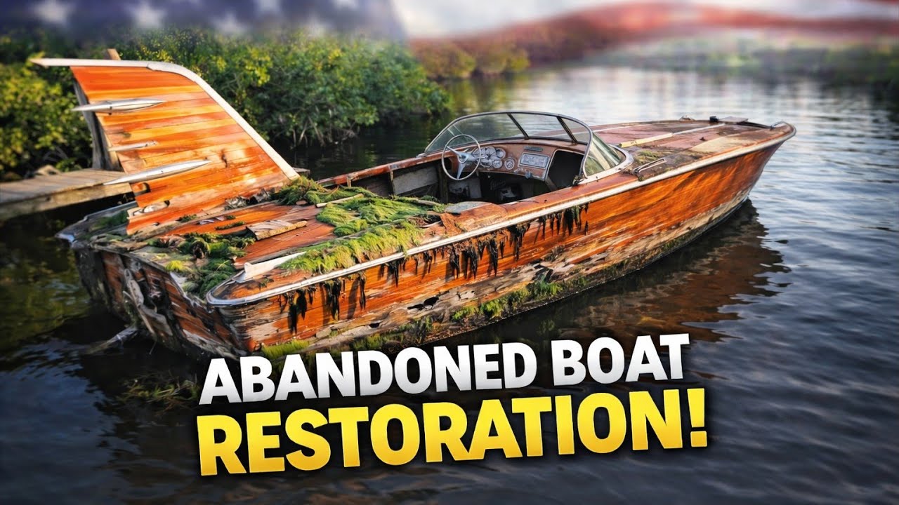 Restoring an Abandoned $250,000 Chris Craft Cobra – Satisfying Rebuild!