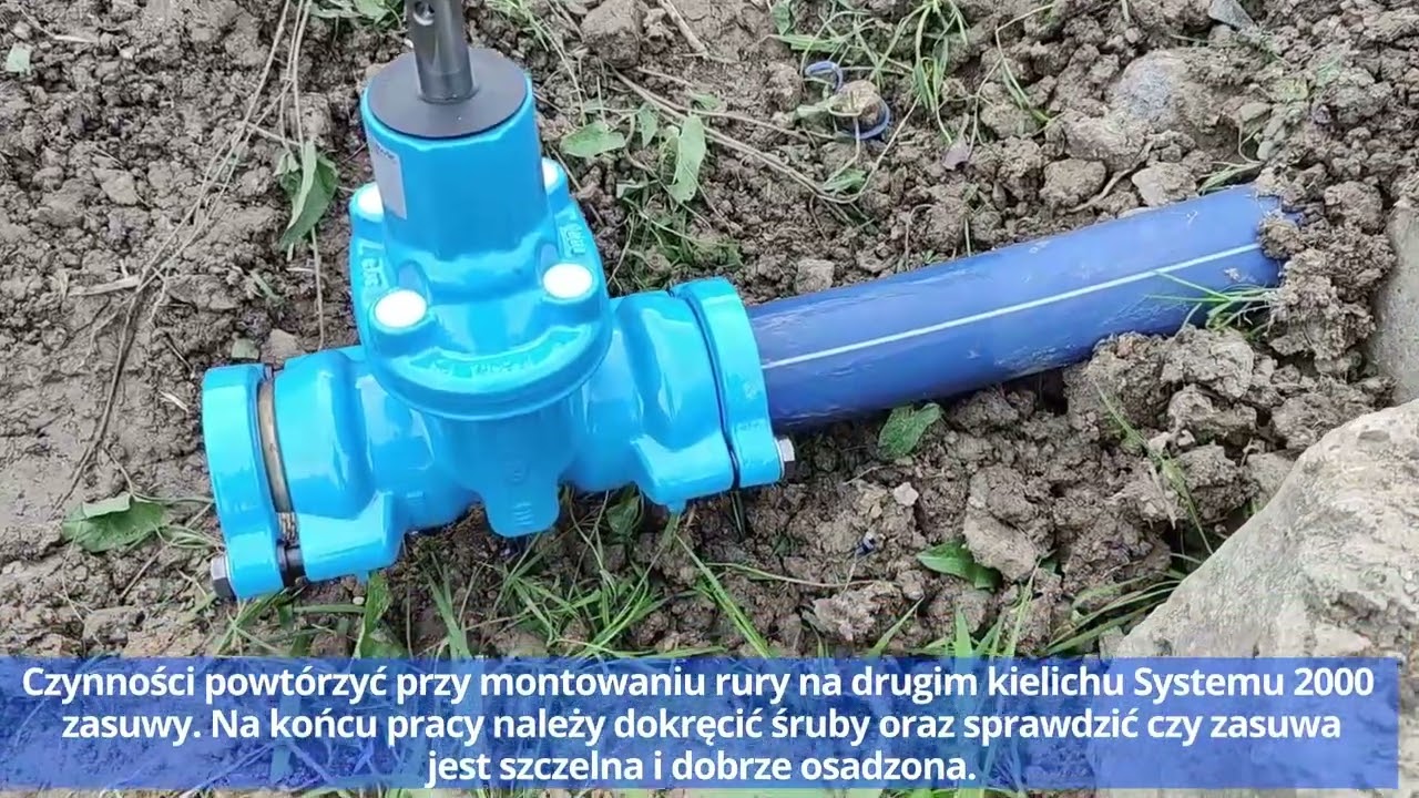 Montaż zasuwy E1 System 2000