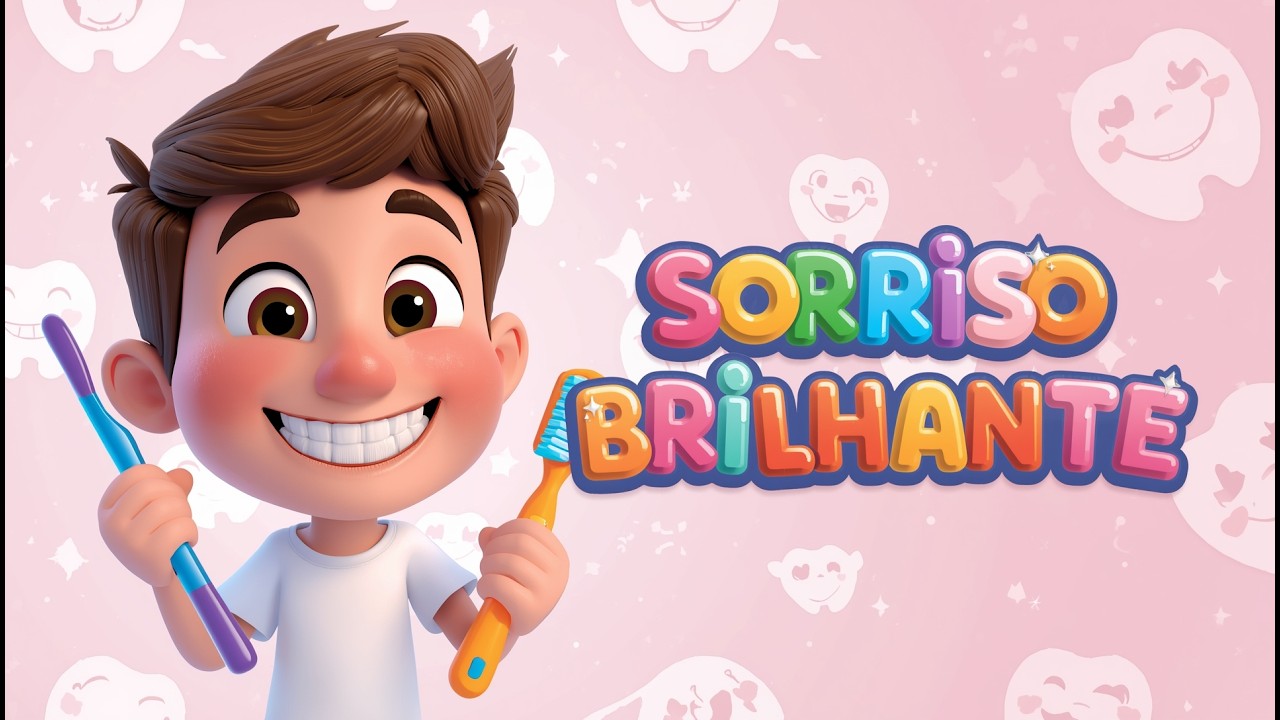 Sorriso Brilhante 🦷 Música Infantil do Dentista Para 1 a 5 anos| Aprenda a Cuidar dos Dentinhos