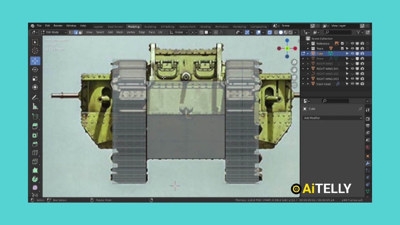 Behind the Scene MARK 4  Tank - 3d Animation