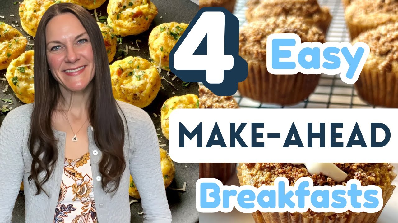 HEALTHY MAKE-AHEAD BREAKFAST RECIPES | 4 BREAKFAST IDEAS YOU CAN MEAL PREP