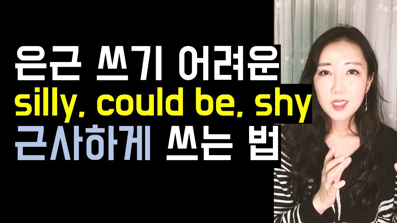 은근 쉽게 쓰기 어려운 silly, could be, shy 근사하게 쓰는 법🧡