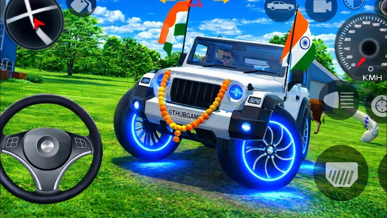Modified Mahindra Thar😈Games:Indian White Thar (Gadi Wala Games) Car Game Android Game - #2025 
