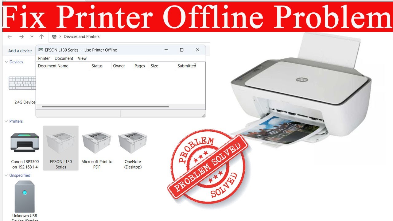 How to Change a Printer from Offline to Online [ Windows 10/11 ]