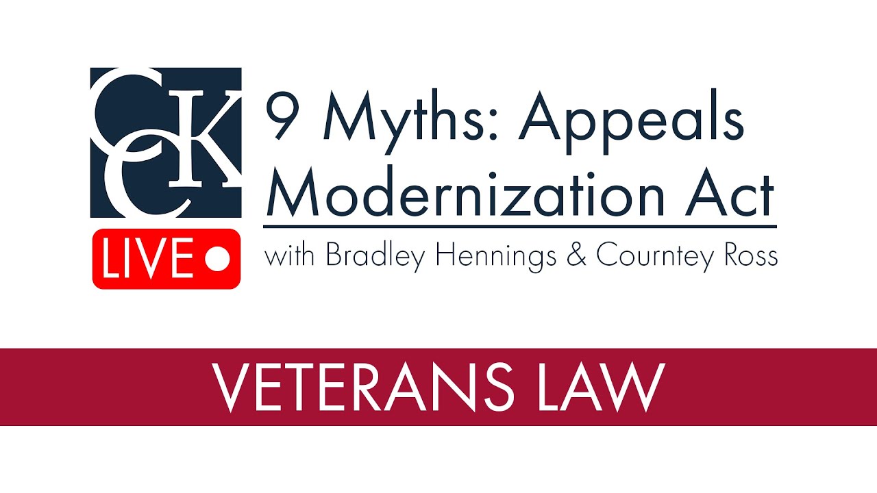 9 Myths About the VA Appeals Modernization Act