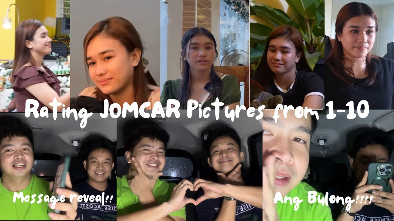 Part 2 | Rating JOMCAR Pictures from 1-10 with a Twist | Message Reveal | May Bulong!