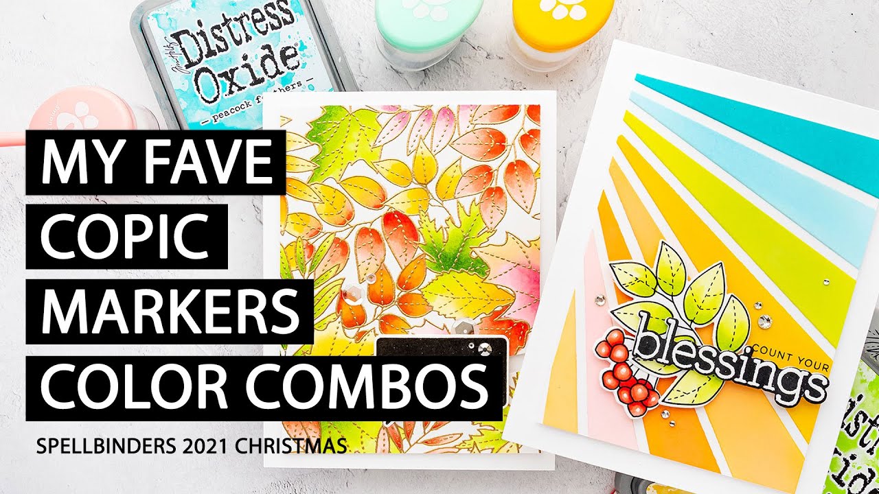 My Fave Copic Marker Color Combos (& Fall Cardmaking)