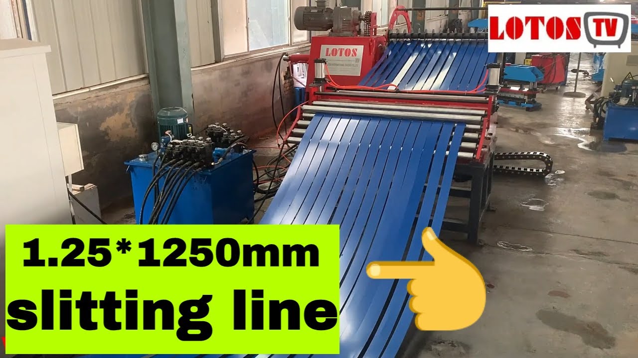 【Slitting machine】:  1.25*1250mm slitting line | Simple sheet slitting line machine