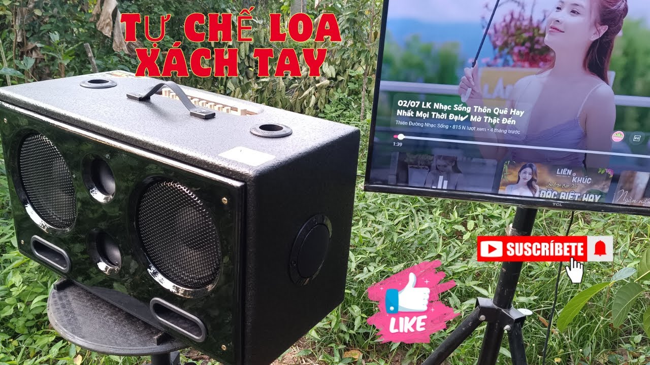 DIY portable speaker with 2 20-inch woofers sounds as good as branded speakers.