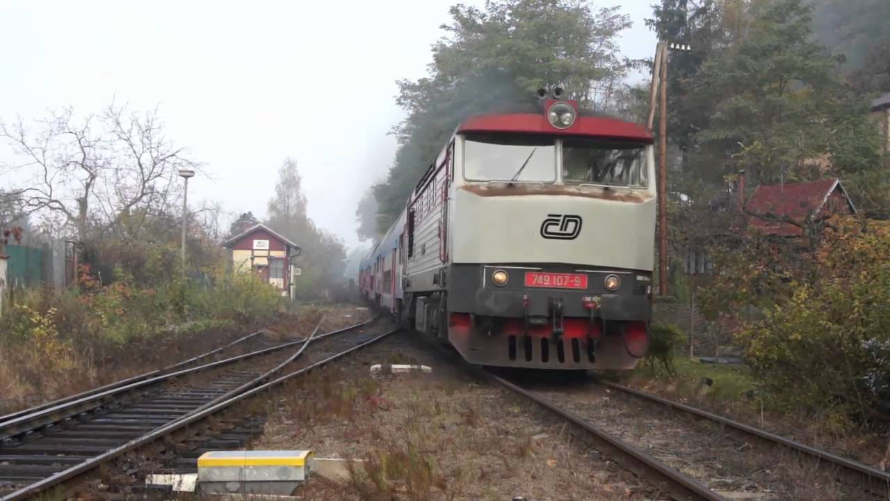 Lokomotivy řady 749 zamračené
