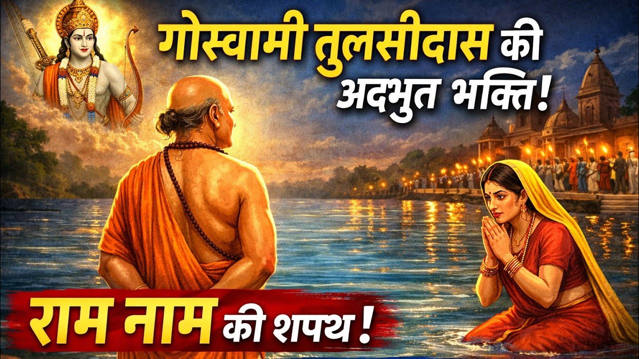 गोस्वामी तुलसीदासजी की अद्भुत भक्ति🙏🏻राम नाम की शपथ का चमत्कार#bhaktiras #motivational#devotional