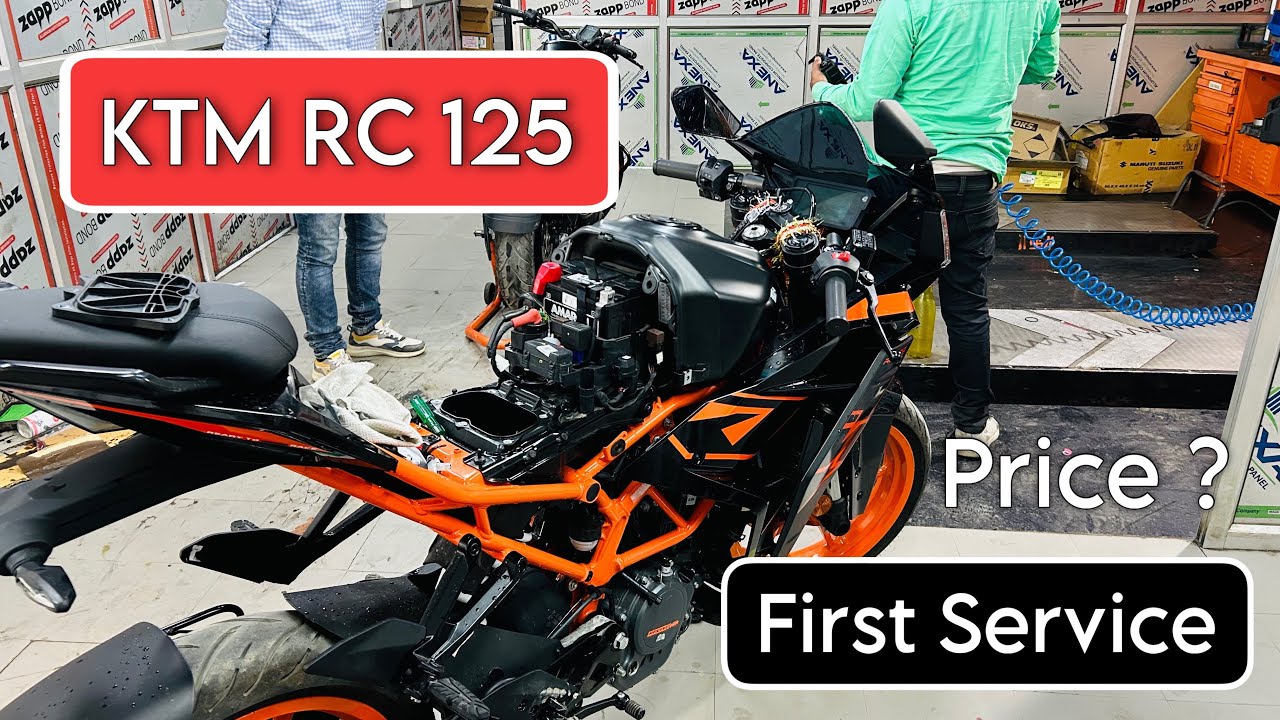 KTM RC 125 first service 2024 || My bike 1th service