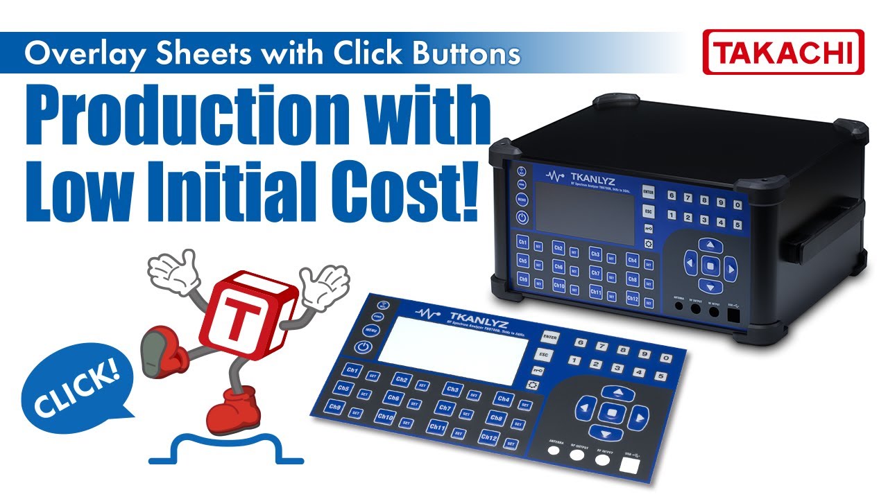 Overlay sheets with push buttons - No die costs production！【Instrument Enclosure】