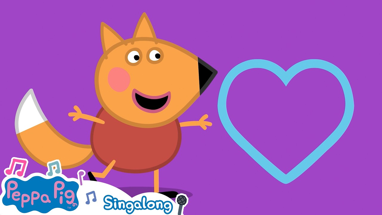 Peppa Pig Songs 💕 Learning Shapes Song ✨ Singalong for Kids 🎤 Nursery Rhymes & Kids Songs