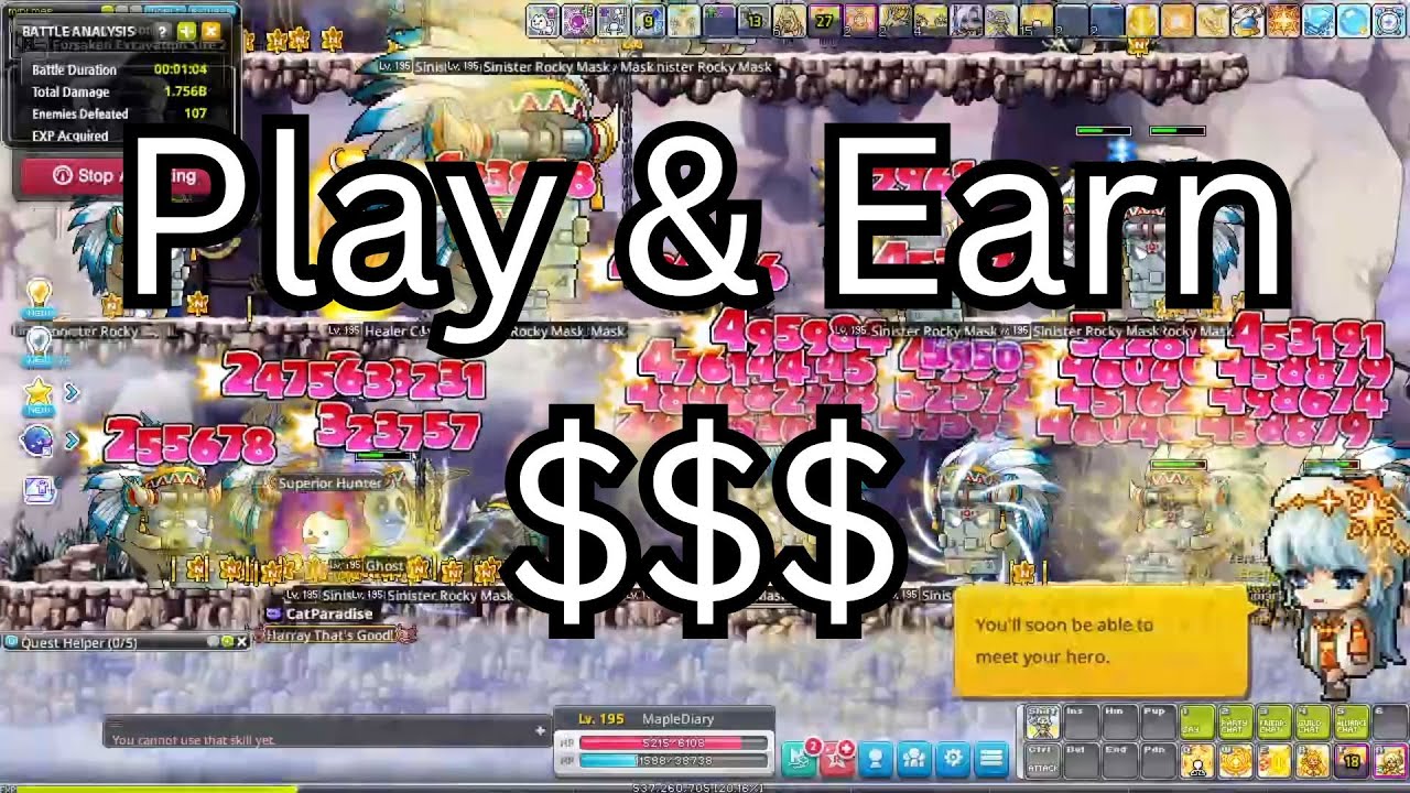 Insane EXP Gains 😱 29M in Under 2 Mins! | MapleStory N #MapleStoryN #MapleStoryU