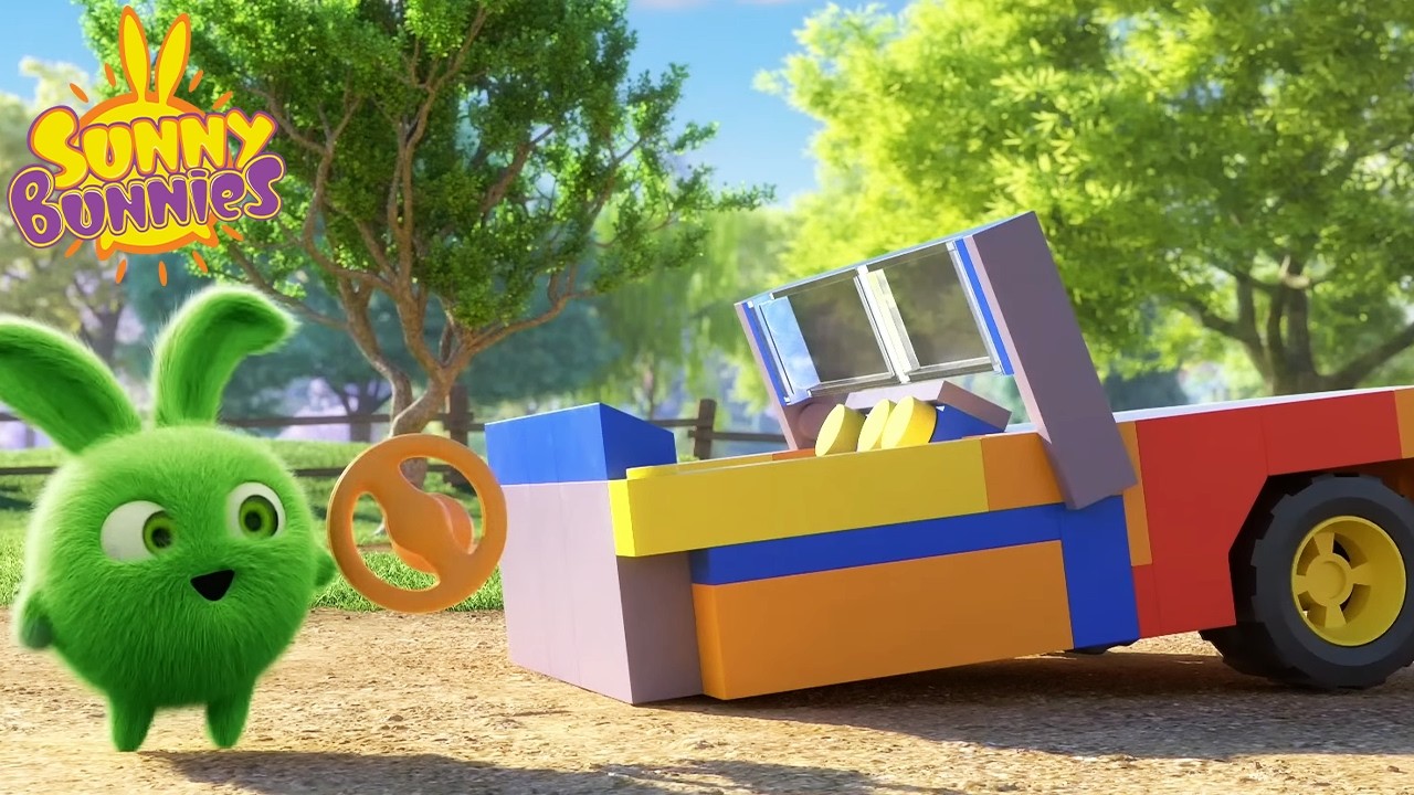 Sunny Bunnies | Hopper and Boo Build a Toy Car | Kids Cartoons