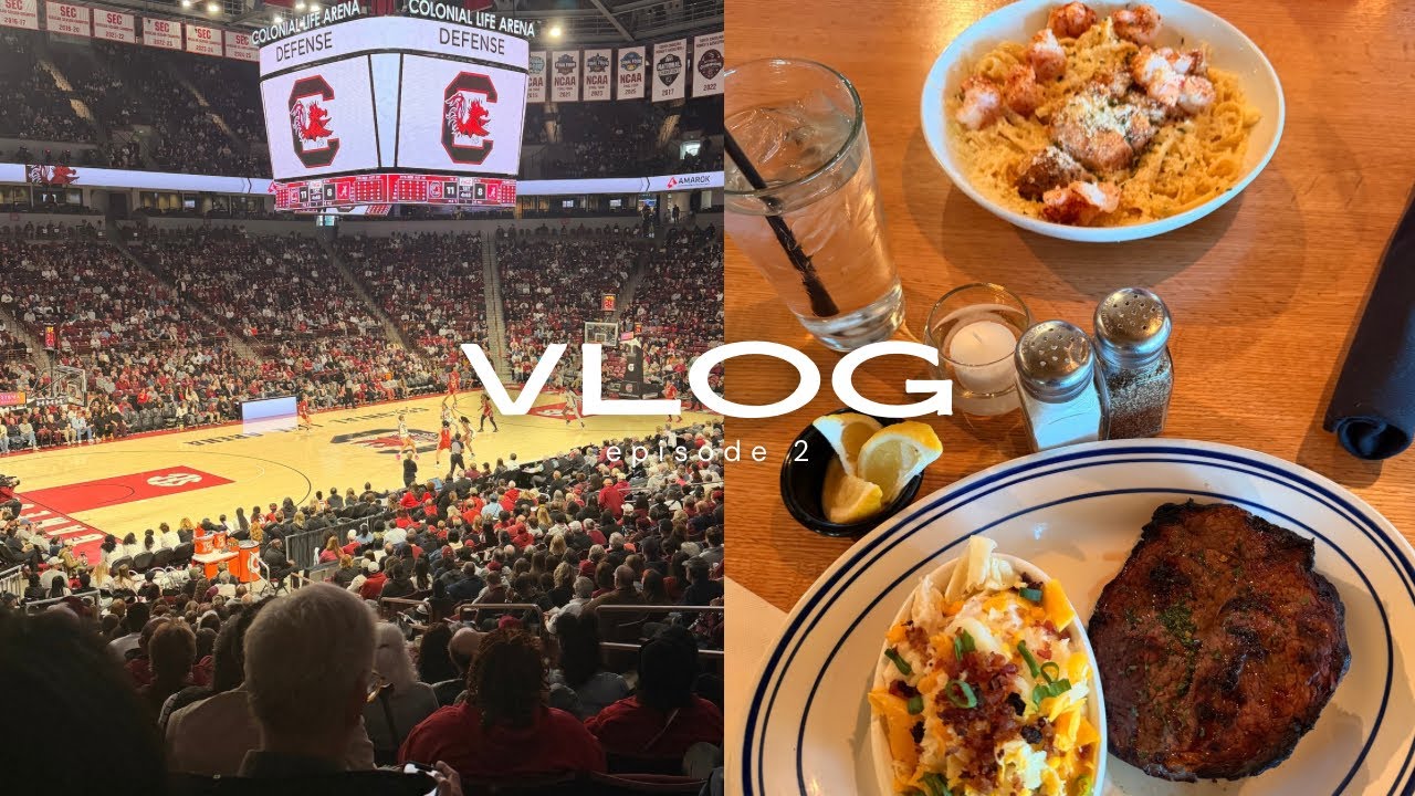 How I Spent New Year’s Day | South Carolina Women’s Basketball Game + Dinner