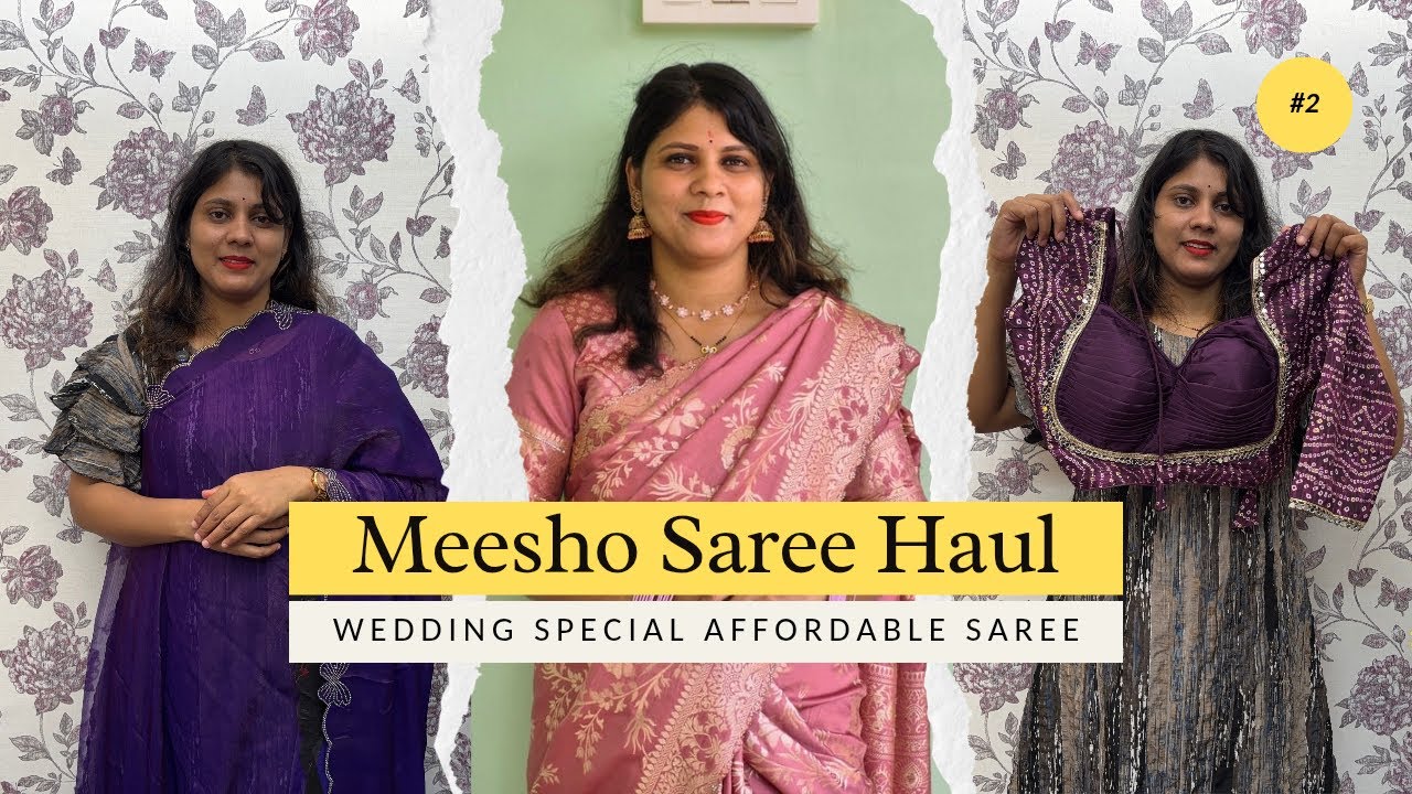 Meesho Wedding Season Special saree Haul