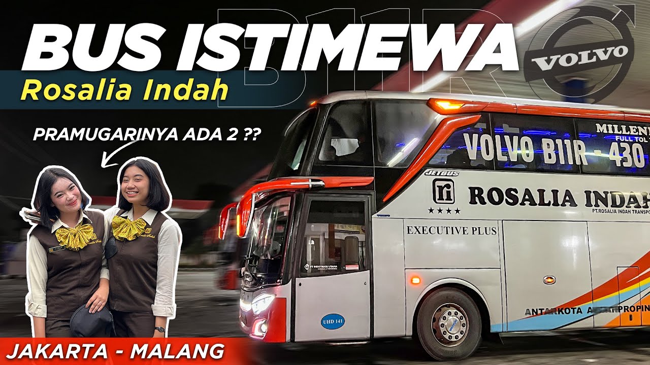 NAIK BUS INI BIKIN KETAGIHAN ‼️Trip Jakarta-Malang with Rosalia Indah UHD 141